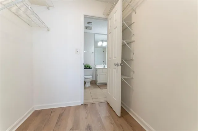 a view of empty room