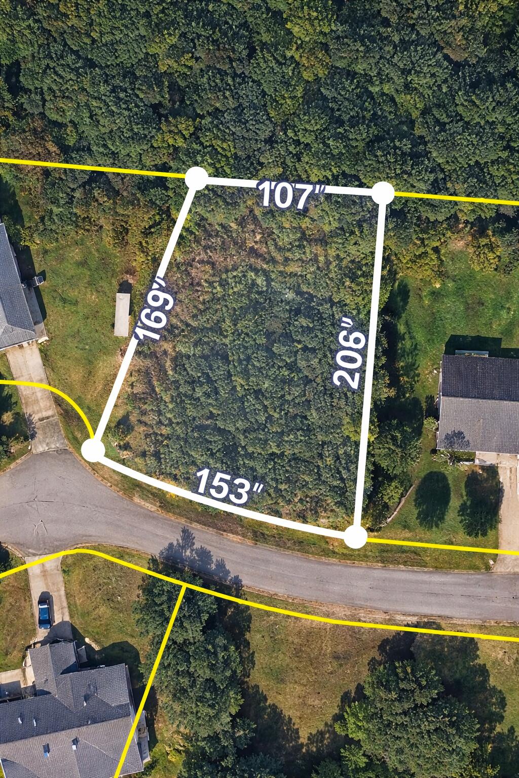 124 Claridge Place Belton, SC 29627 - Photo 2 of 2 Aerial view of vacant wooded lot