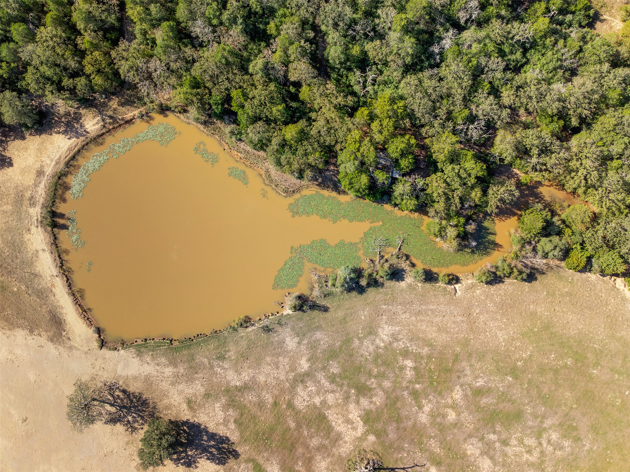 0 Stockade Ranch Road Paige, TX 78659 - Photo 17 of 37 Bird's eye view of a large body of water