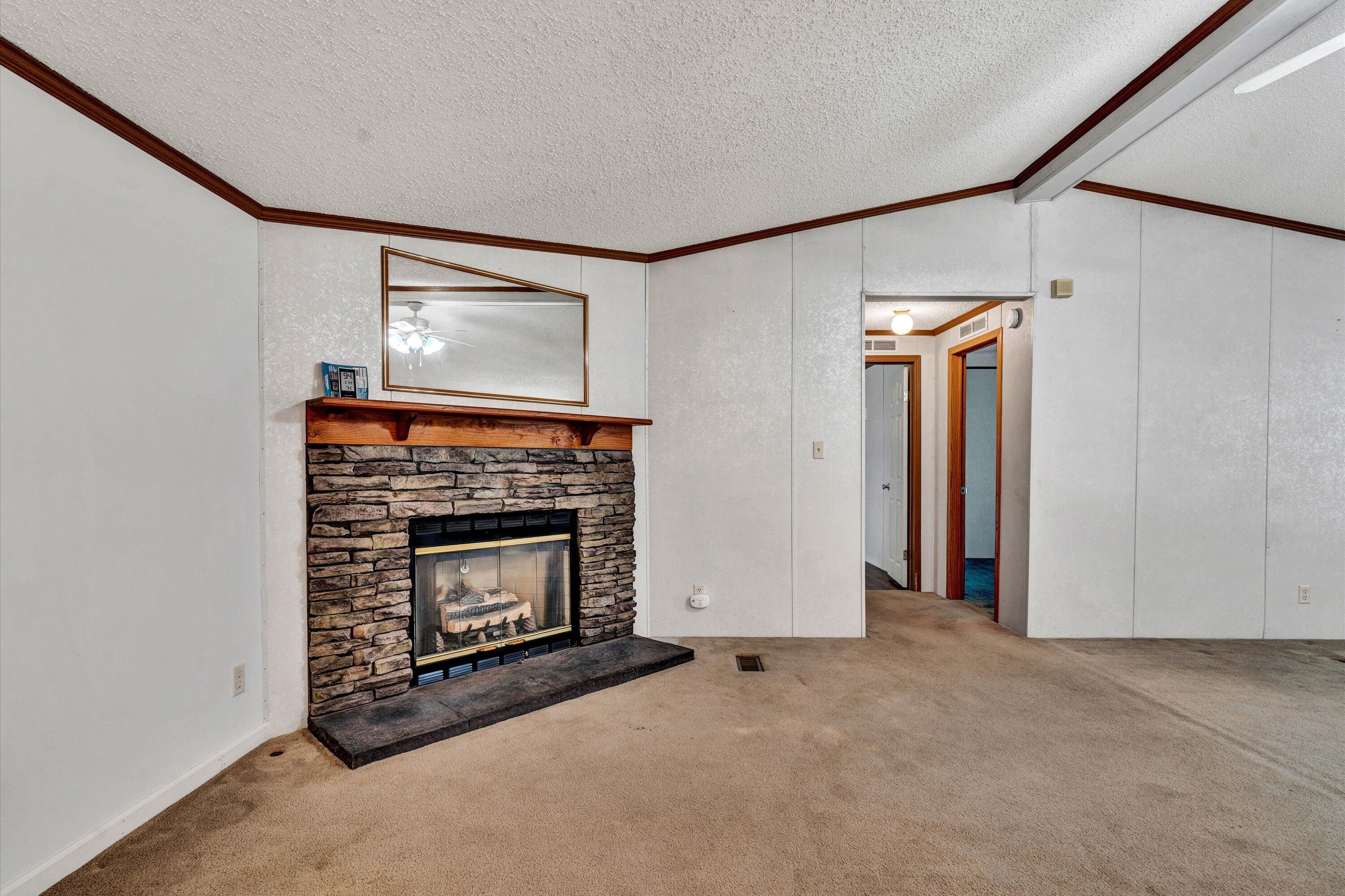 5232 Old Forge Road Rocky Mount, VA 24151 - Photo 13 of 41 a view of an empty room with a fireplace