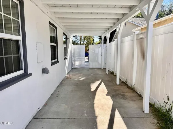 a view of a porch