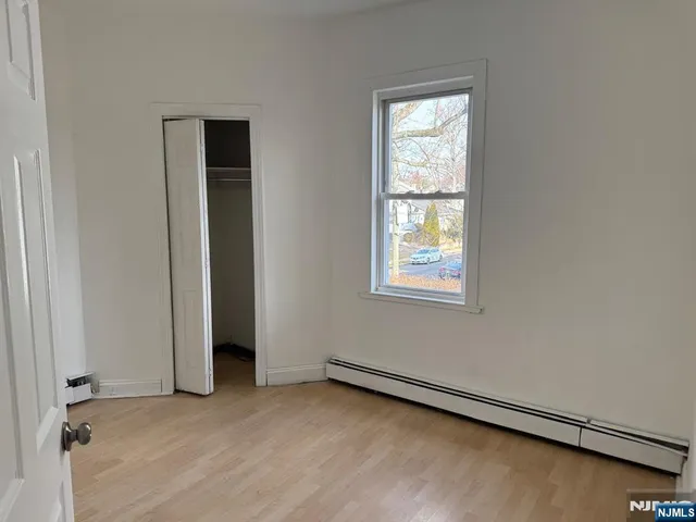 an empty room with window
