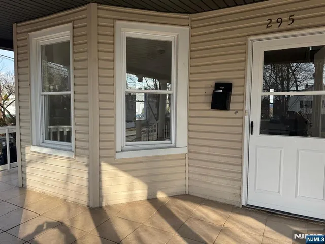 a view of a entryway of the house