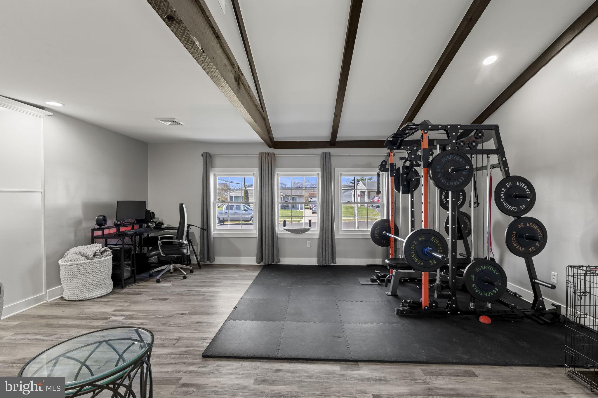 6 Black Walnut Road Levittown, PA 19057 - Photo 15 of 31 Modern home gym with natural light.
