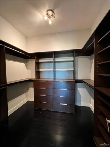 a view of walk in closet