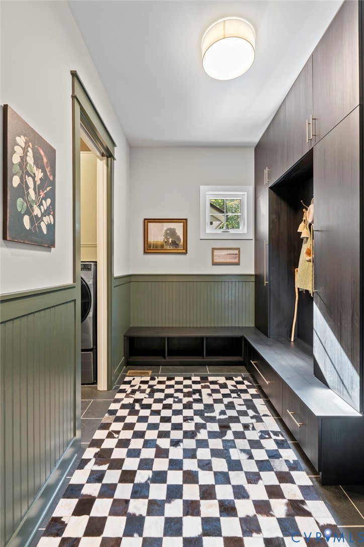 4764 Gooden Trail Quinton, VA 23141 - Photo 13 of 50 Mudroom featuring a wainscoted wall and washer / c