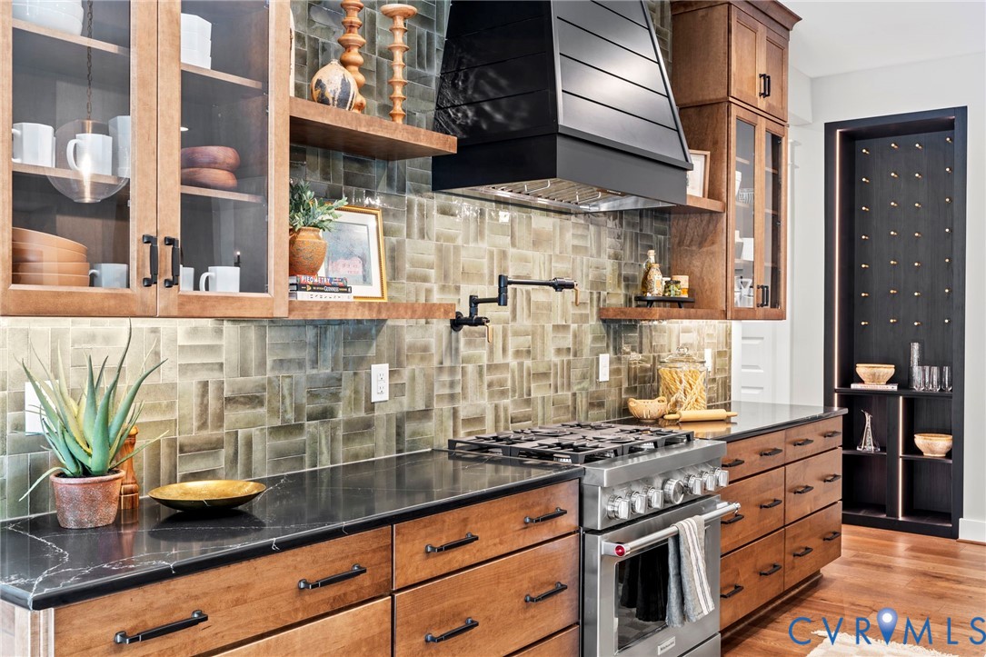 4764 Gooden Trail Quinton, VA 23141 - Photo 8 of 50 Kitchen featuring decorative backsplash, glass ins