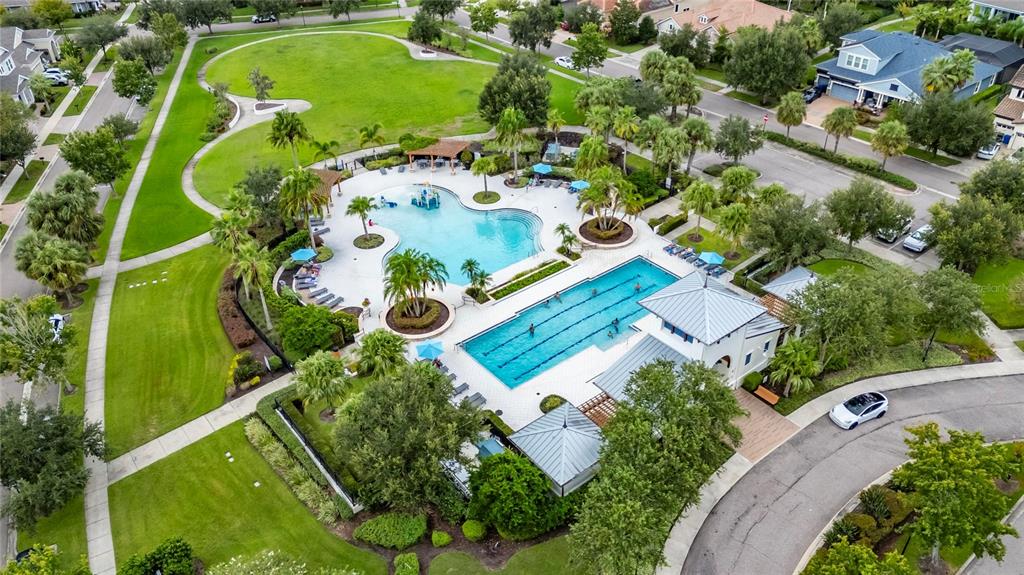 5811 Caldera Ridge Drive Lithia, FL 33547 - Photo 31 of 44 an aerial view of a swimming pool