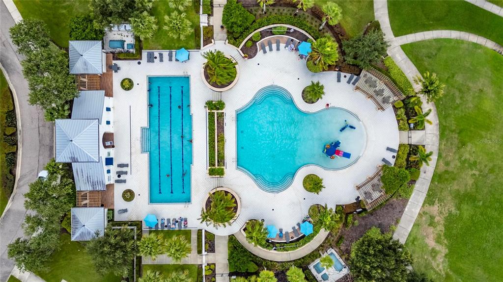 5811 Caldera Ridge Drive Lithia, FL 33547 - Photo 33 of 44 an aerial view of a house with outdoor space and sitting area