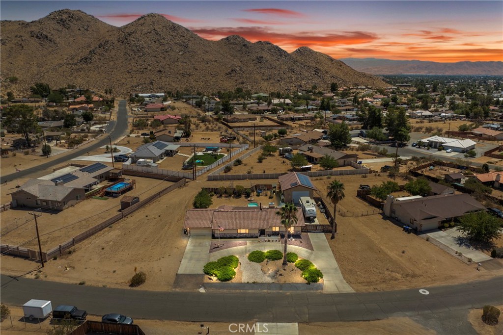 16161 St Timothy Road Apple Valley, CA 92307 - Photo 35 of 35 an aerial view of residential houses with outdoor space