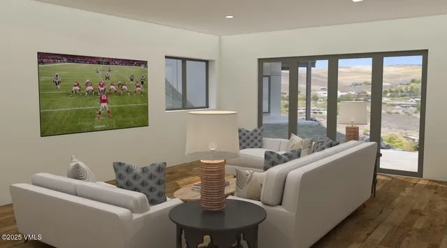 a view of ocean from a balcony