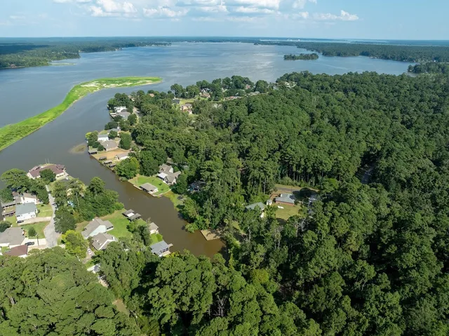 a view of a lake with a lake