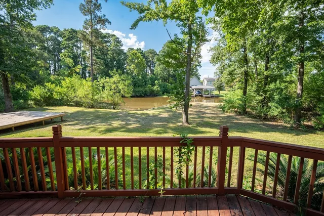 a view of swimming pool from a balcony