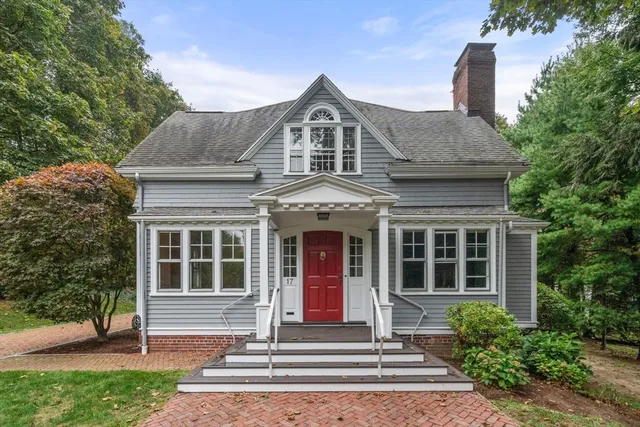 a front view of a house