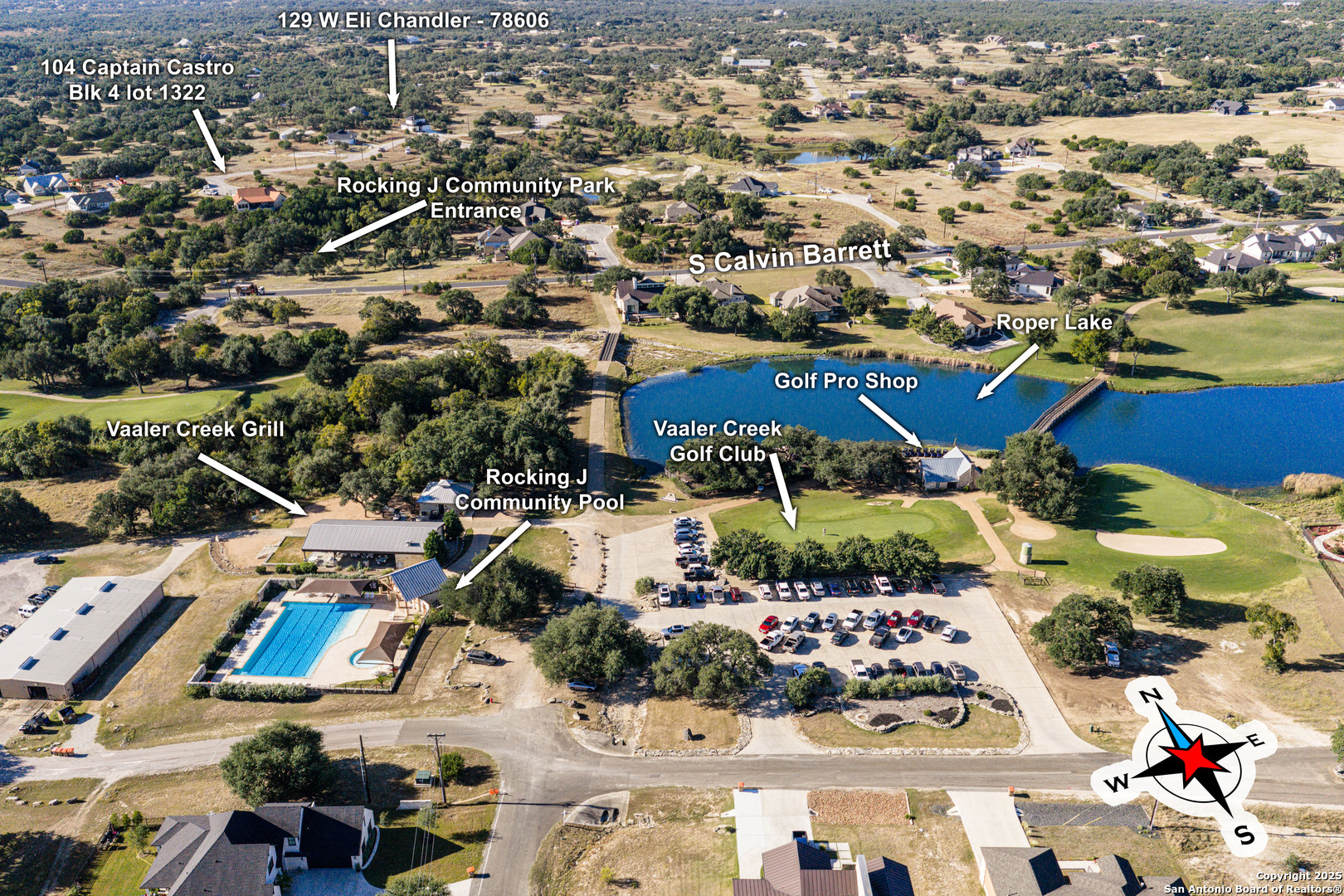 104 Capt Castro Blanco, TX 78606 - Photo 12 of 30 an aerial view of a houses with outdoor space