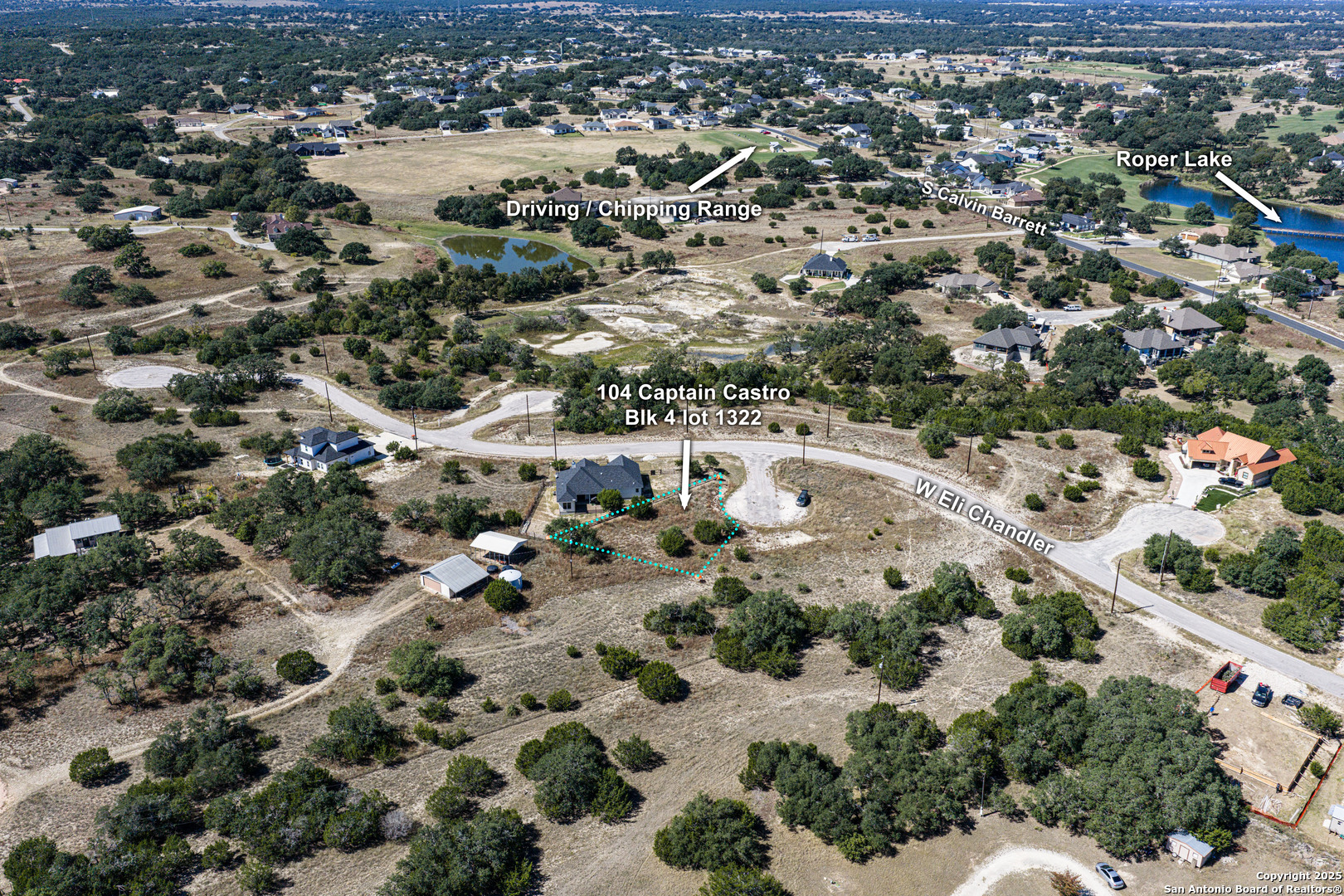 104 Capt Castro Blanco, TX 78606 - Photo 10 of 30 an aerial view of residential houses with outdoor space