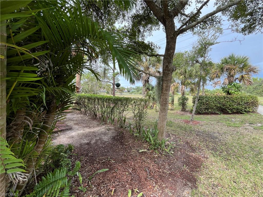 884 Hampton Circle, Unit 159 Naples, FL 34105 - Photo 26 of 28 a view of a yard with plants and trees