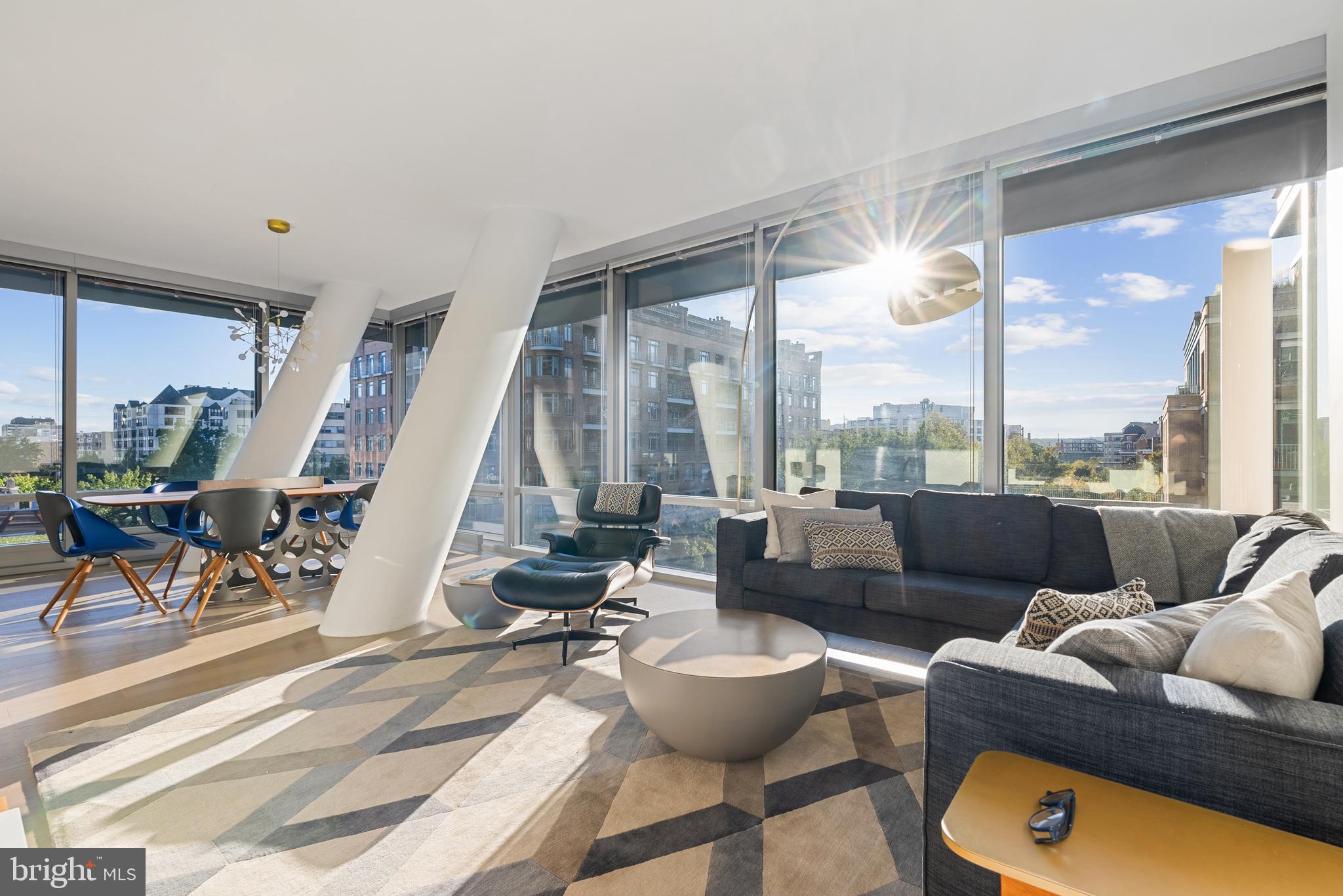 1111 24th Street Northwest, Unit 53 Washington, DC 20037 - Photo 7 of 31 Corner Residence is flooded with light