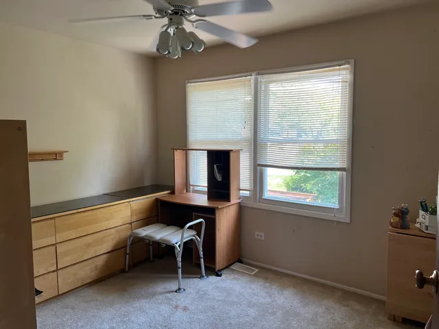 a workspace with window