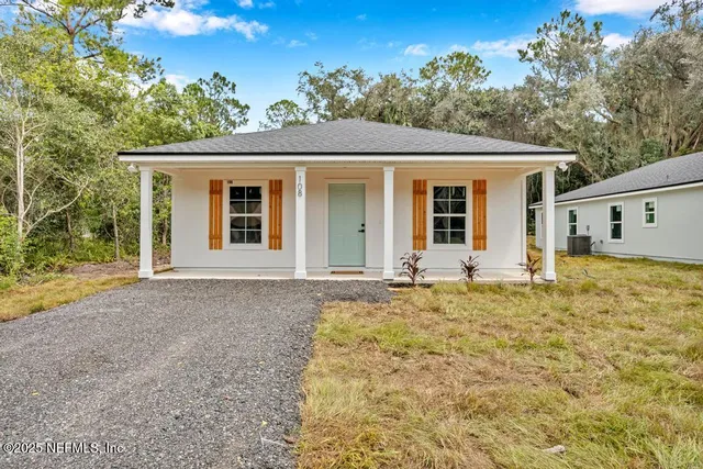 a view of a house with a outdoor space