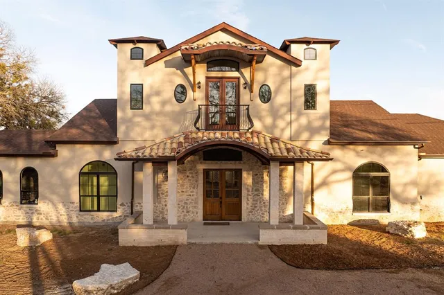 a view of a large building with a large windows