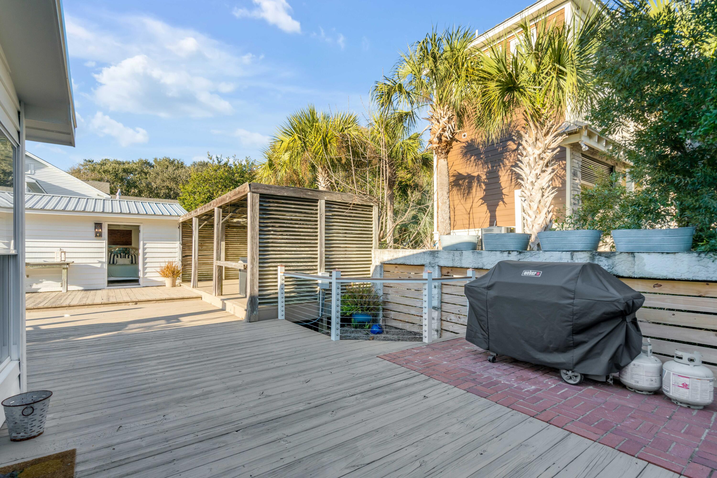 2201 Palm Boulevard Isle of Palms, SC 29451 - Photo 38 of 52 Back Deck w/Guest House