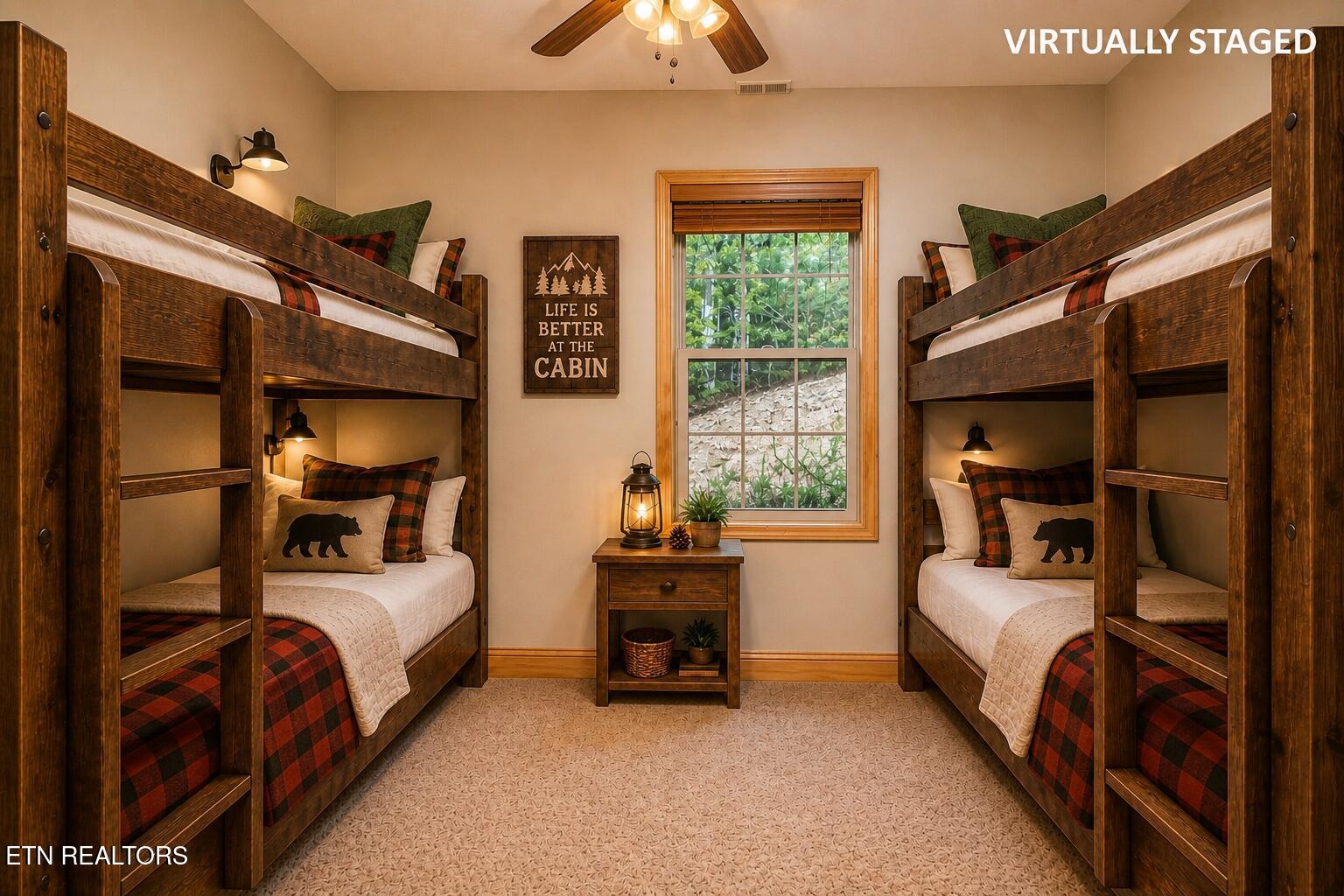 1033 Shell Mountain Road Sevierville, TN 37876 - Photo 49 of 60 Virtual Staged 3rd Bedroom