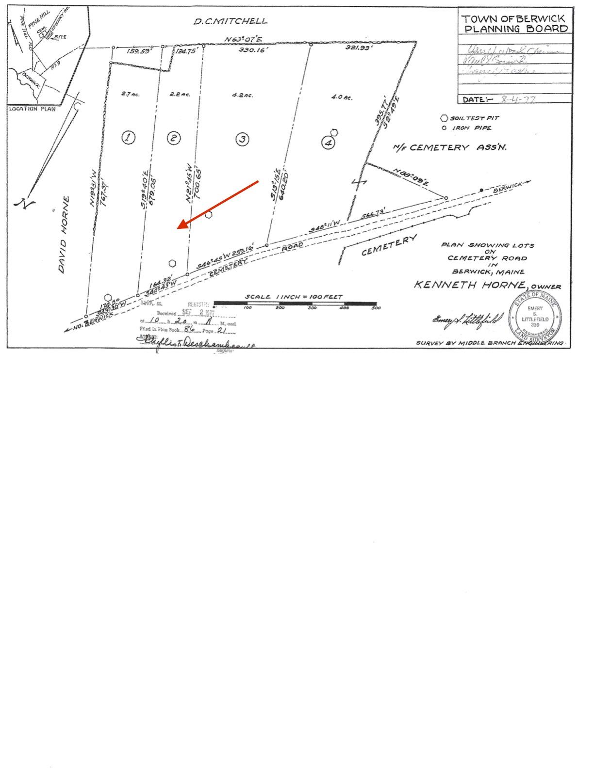 Tbd Cemetery Road Berwick, ME 03901 - Photo 1 of 2 Beamish survey