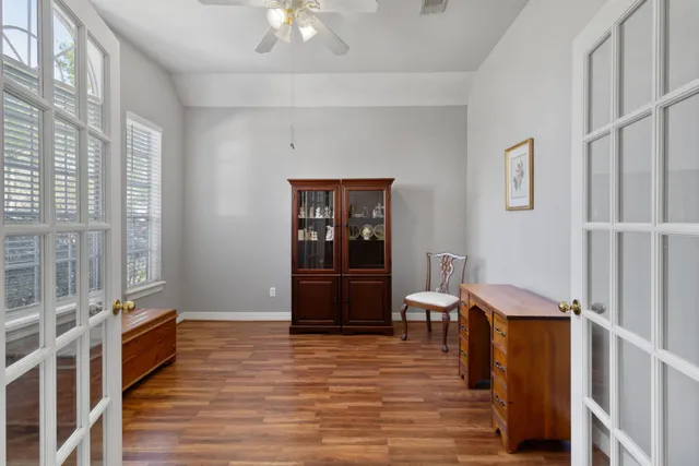a room with furniture and window