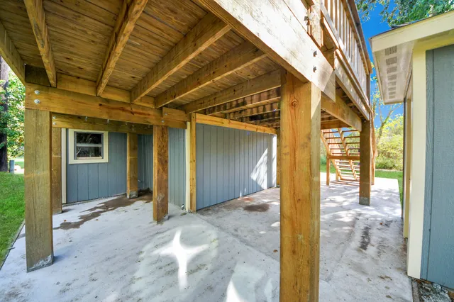 a view of an ocean and beach