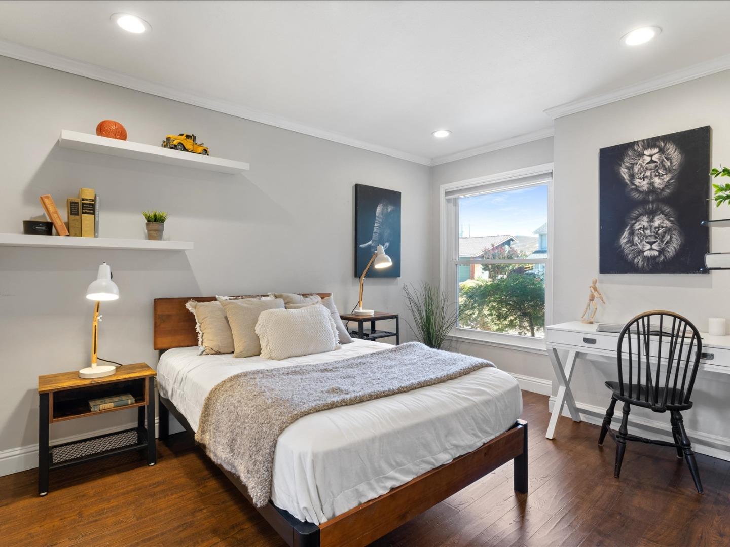 821 Pinehurst Place San Ramon, CA 94583 - Photo 14 of 26 a bedroom with a bed and a chair