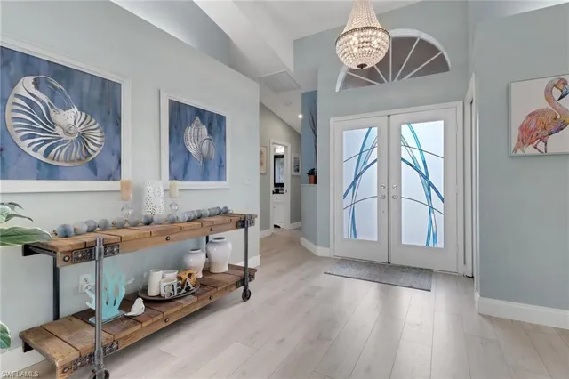 a view of livingroom with furniture and wooden floor