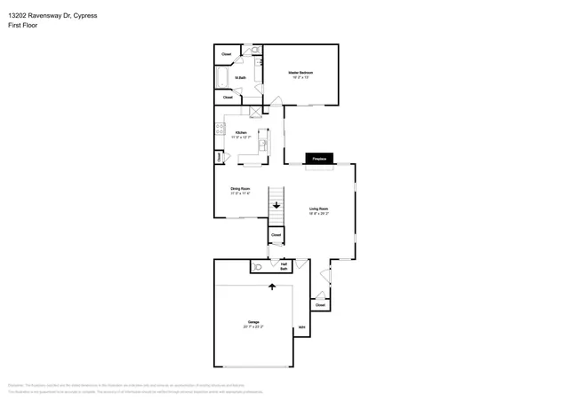 $1,895 | 13202 Ravensway Drive, Cypress, TX 77429