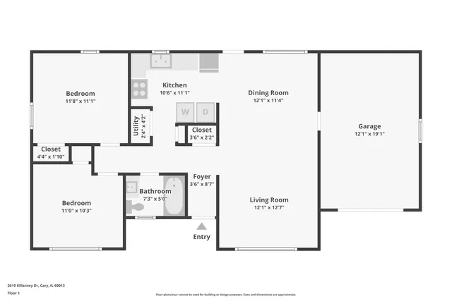 $245,000 | 2610 Killarney Drive, Cary, IL 60013