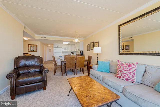 a living room with furniture rug and window
