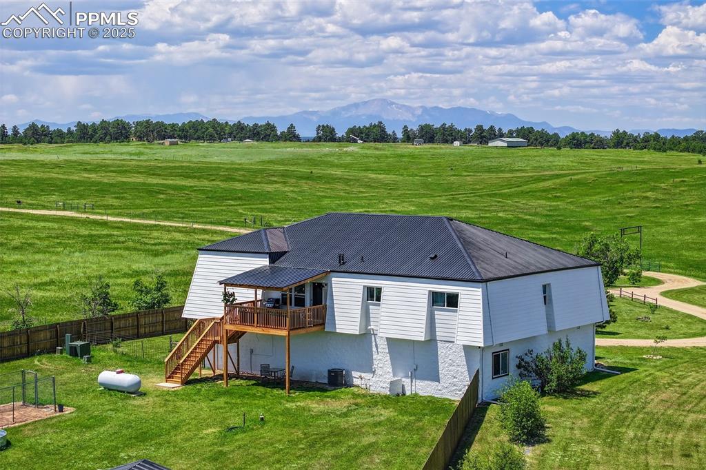 18135 Spur Ranch Road Peyton, CO 80831 - Photo 36 of 36 a aerial view of a house with a yard
