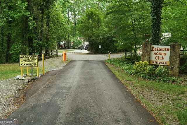 a view of a pathway with a bench