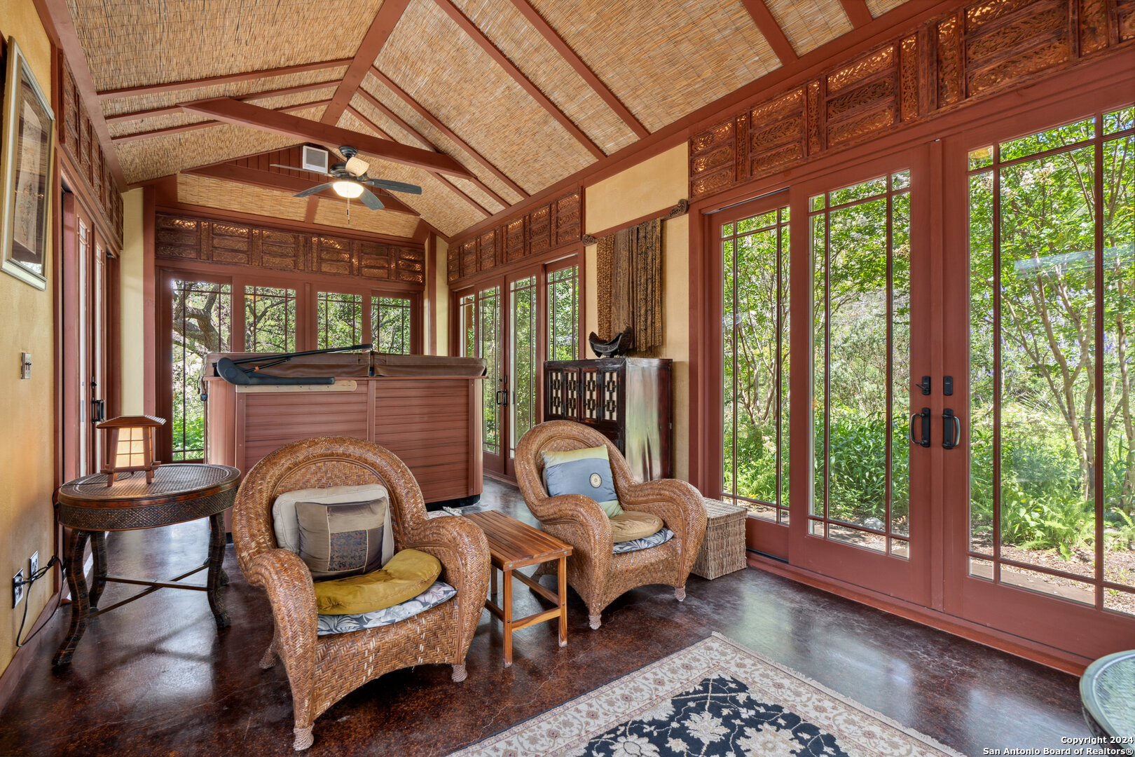 801 Mickle Creek Road Medina, TX 78055 - Photo 40 of 55 a living room with furniture and a fireplace