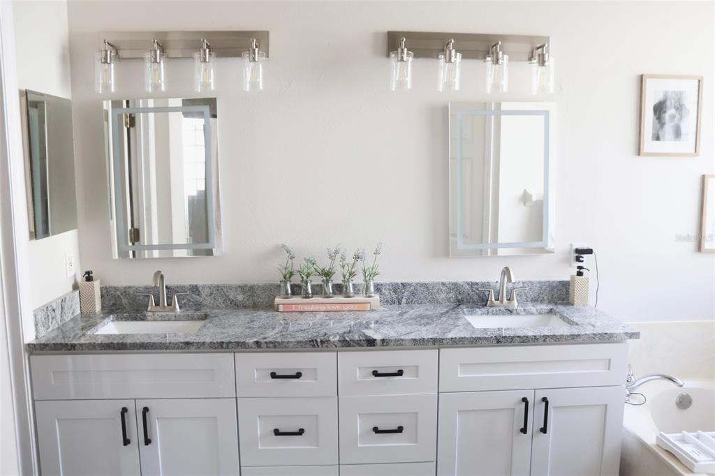 3850 Beacon Ridge Way Clermont, FL 34711 - Photo 28 of 41 a bathroom with double sink and a mirror