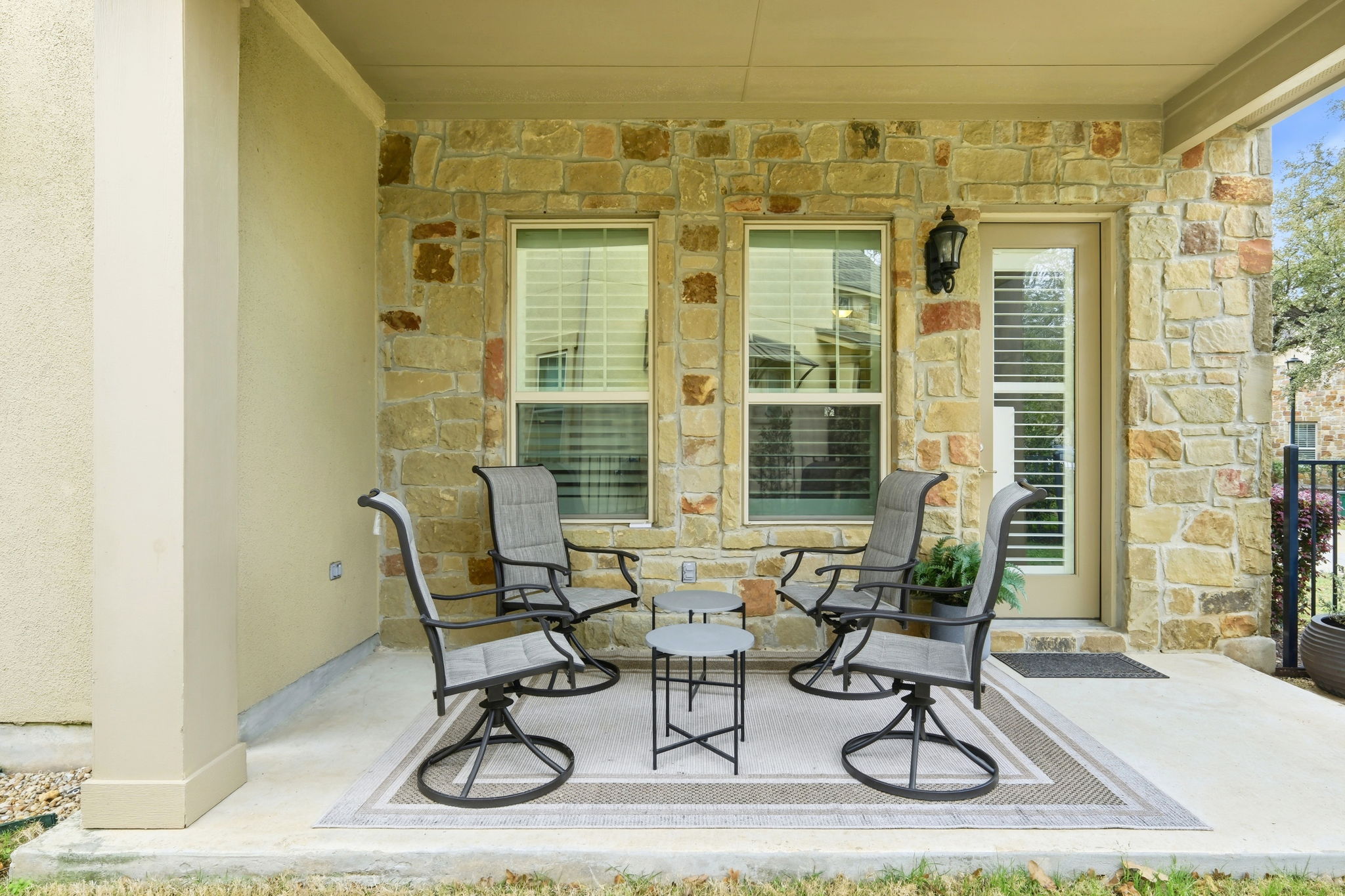 2608 Barbera Pass, Unit 90 Austin, TX 78748 - Photo 24 of 37 Back Patio. Not shown in photo is the gas line ready for a grill.