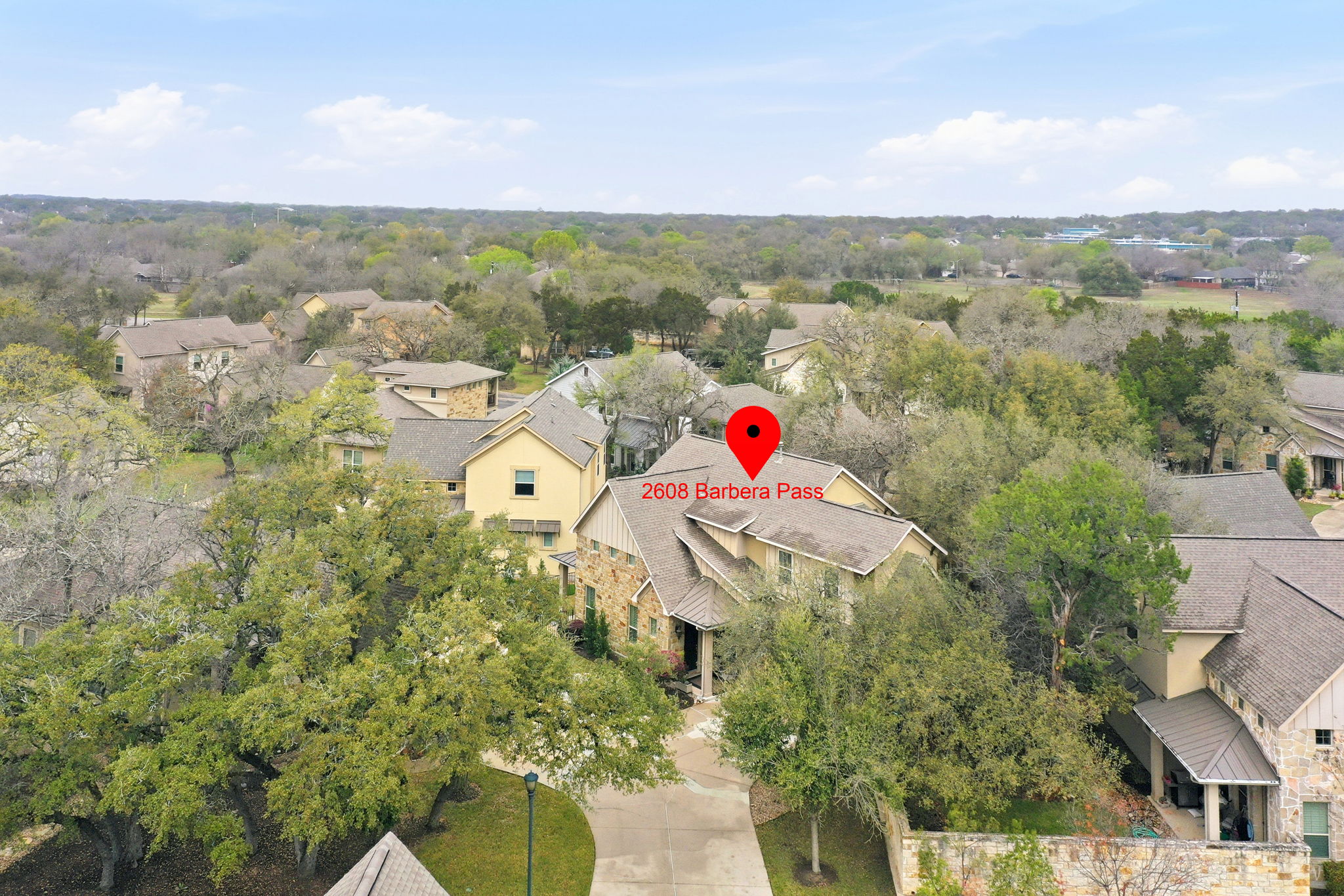 2608 Barbera Pass, Unit 90 Austin, TX 78748 - Photo 33 of 37 Property nestled in between neighbors and trees.
