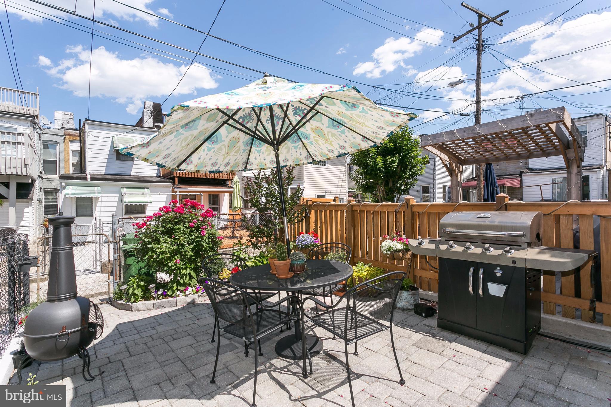 1511 Riverside Avenue Baltimore, MD 21230 - Photo 25 of 30 Inviting fenced rear yard ready for a BBQ