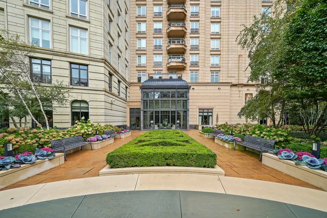 a front view of a building