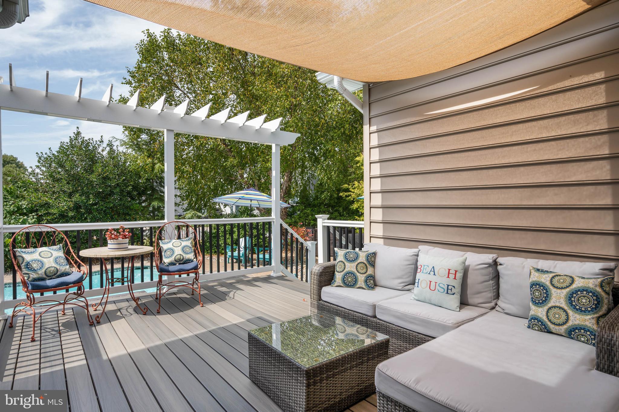 119 Wagamons Boulevard Milton, DE 19968 - Photo 36 of 51 Rear Deck w/Removeable Awning