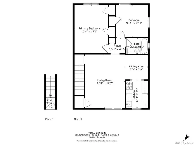 a picture of a bench in front of a wall