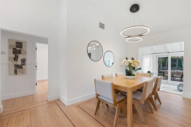 a kitchen with stainless steel appliances granite countertop a sink a stove and a wooden floors
