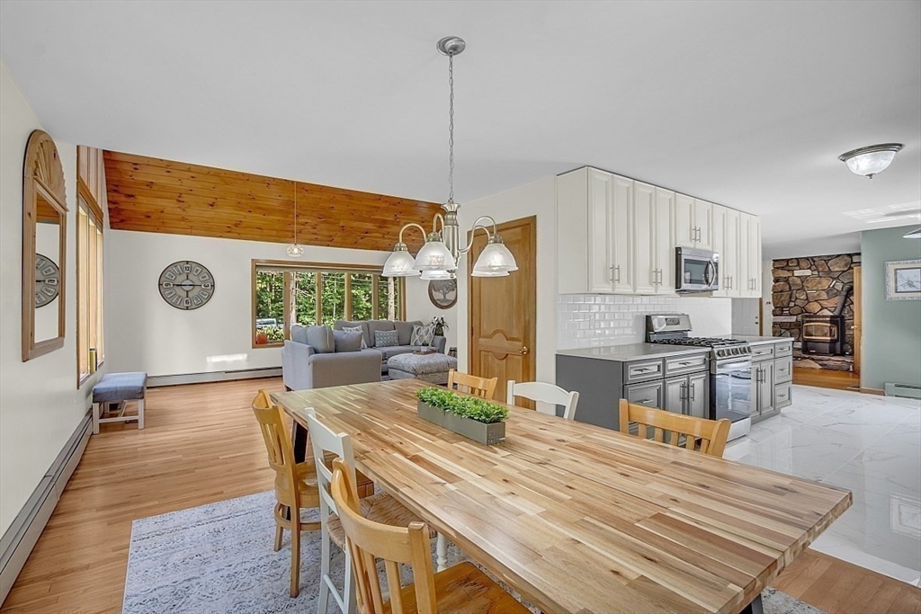 73 Off Ruggles Street Gilbertville, MA 01031 - Photo 12 of 38 a dining room with furniture and window