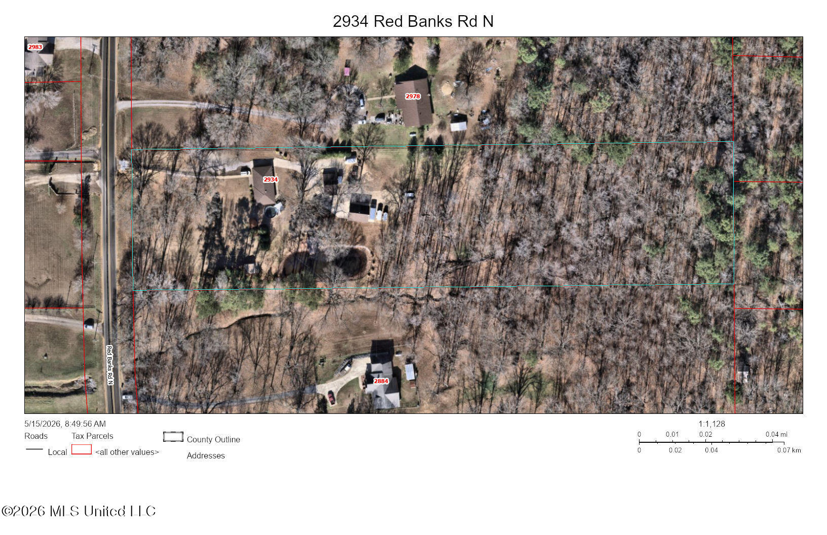 2934 North Red Banks Road Byhalia, MS 38611 - Photo 5 of 42 Red Banks Rd N 2934 aerial map view