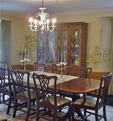 2728 Blackhawk Road Wilmette, IL 60091 - Photo 3 of 4 a view of a dining room with furniture and chandelier