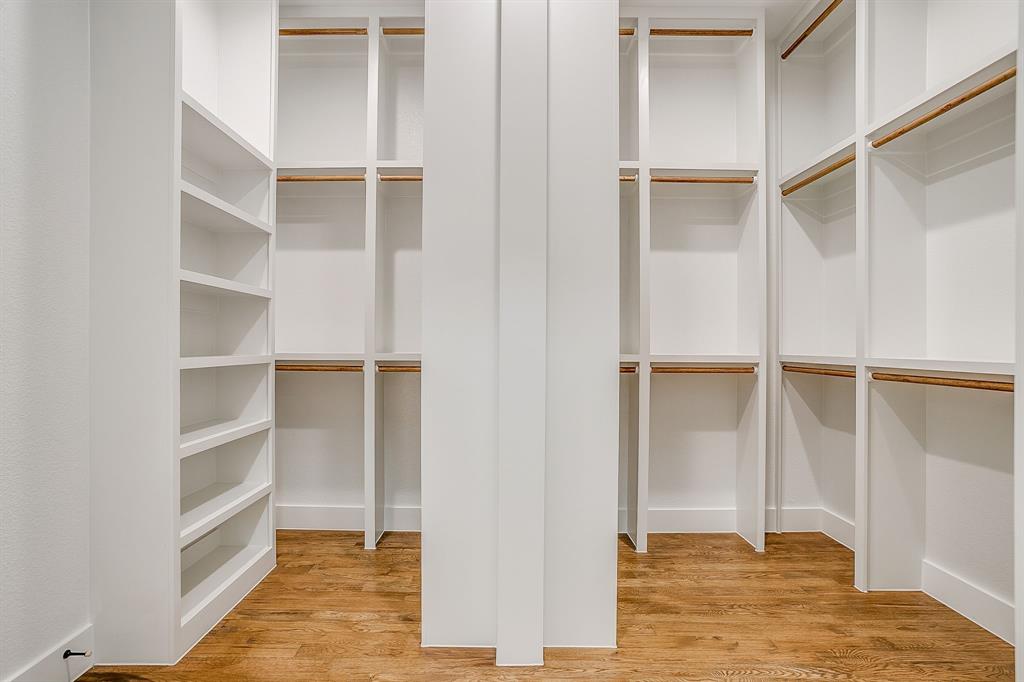 13921 Riviera East Fort Worth, TX 76028 - Photo 28 of 40 a view of an empty room with wooden floor and closet